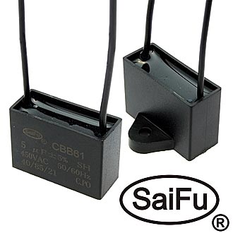 Пусковые конденсаторы CBB61   5uF  450V  (SAIFU) SAIFU
