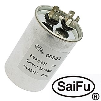 Пусковые конденсаторы CBB65  20uF  630V (SAIFU) SAIFU
