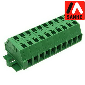 Клеммники нажимные SH331-5.0-10P1 (green) SANHE