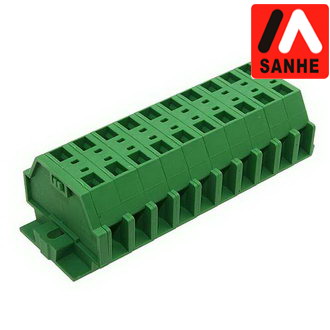 Клеммники нажимные SH331-7.0-10P1 (green) SANHE
