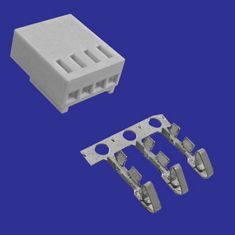 Разъемы питания низковольтные HU-04 pitch 2.54mm+Terminal RUICHI