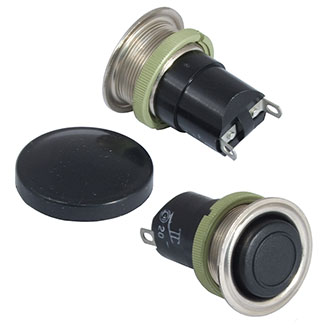 Кнопочные переключатели К1-1П (20-й диаметр металл) СЗР
