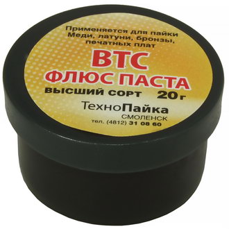 Флюс паяльный Флюс паста ВТС 20гр ТехноПайка