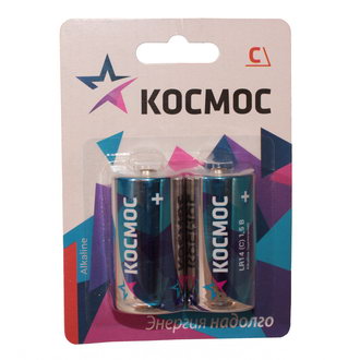 Батарейки Космос LR14 2*BL КОСМОС Батарейки Космос LR14 2*BL КОСМОС