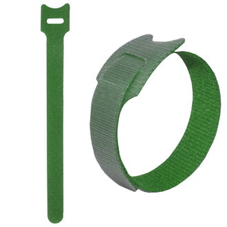 Хомуты многоразовые липучка 150х12 мм, зеленый (100шт) RUICHI