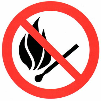 Информационные знаки Запрещается пользоваться огнем ЗИП
