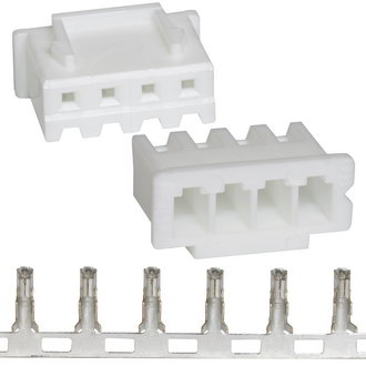 Разъемы питания низковольтные H-04 pitch 2.54mm +Terminal RUICHI Разъемы питания низковольтные H-04 pitch 2.54mm +Terminal RUICHI
