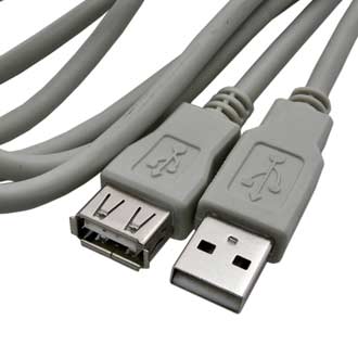 Компьютерные шнуры USB-A F  USB-A M 1.8m RUICHI