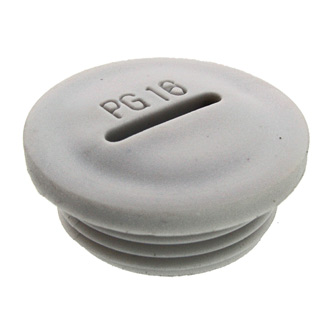 Заглушки для кабельных вводов Заглушка PG16 Серый пластик RUICHI