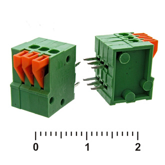 Клеммник нажимной XY123R-3 (2.54 mm) Клеммник нажимной XY123R-3 (2.54 mm)