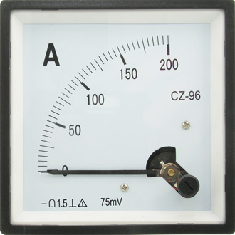 Приборы постоянного тока Амперметр 200А     (96х96) 