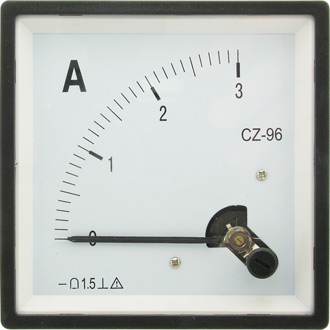 Приборы постоянного тока Амперметр 3А       (96х96) 