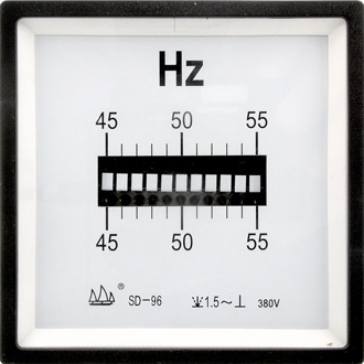 Ваттметры/частотомеры/и другое ЧМ 45-55Гц 380В  reed (96х96) RUICHI