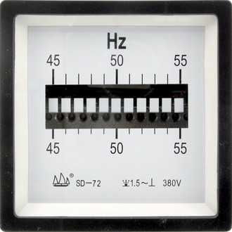 ЧМ 45-55Гц 380В reed (72х72)