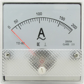 Приборы переменного тока SE-80 200/5A 50гц      (TD-80) 