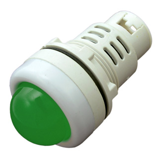 AD22-30AS-W 220V AC зел ф28