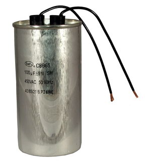 Пусковые конденсаторы CBB65 100uF  450V WIRE (SAIFU) SAIFU