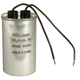 Пусковые конденсаторы CBB65 30uF  450V WIRE (SAIFU) SAIFU