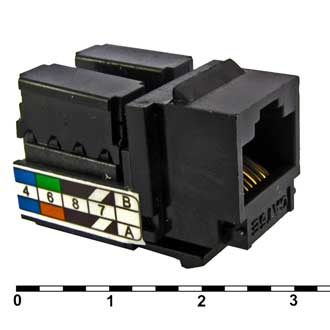 Модули Keystone Jack SY-505-black  Модули Keystone Jack SY-505-black