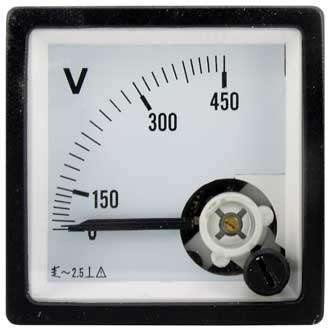 Приборы переменного тока Вольтметр 450В   50гц  (48х48) 