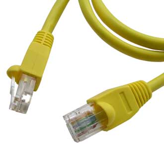 Патчкорд RJ45 1m желтый