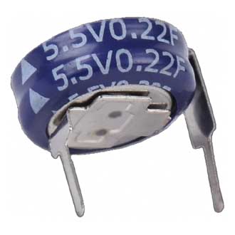 Ионисторы SE-5R5-D104VYH3E   0.1F 5.5V KAMCAP