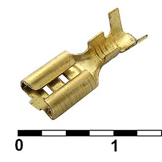 Клеммы ножевые неизолированные DJ622-D4.8A  RUICHI