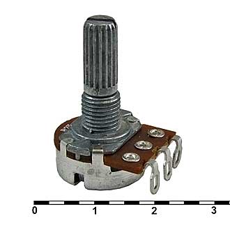 Потенциометры R1620 10K (сп3-4ам вал 20мм) RUICHI