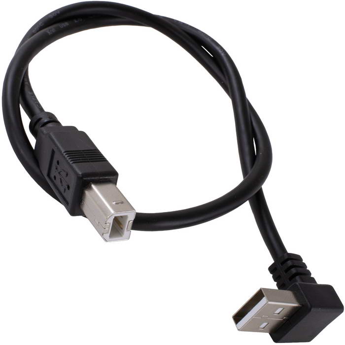 Компьютерные шнуры USB2.0 A(m)angle-USB B(m) B 0.5m RUICHI