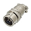 : XS12-4 (Zn) panel-cable plug