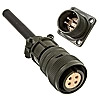 : XM16-4pin cable socket + block plug