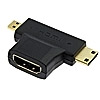 Разъем HDMI F to Mini HDMI + Micro HDMI