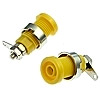 Z016 4mm panel jack YELLOW