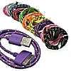 USB to iPhone4 Round braid 1m