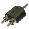 7-0180 /3.5 stereo-2 2RCA plug