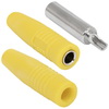 Z041 4mm Cable jack YELLOW