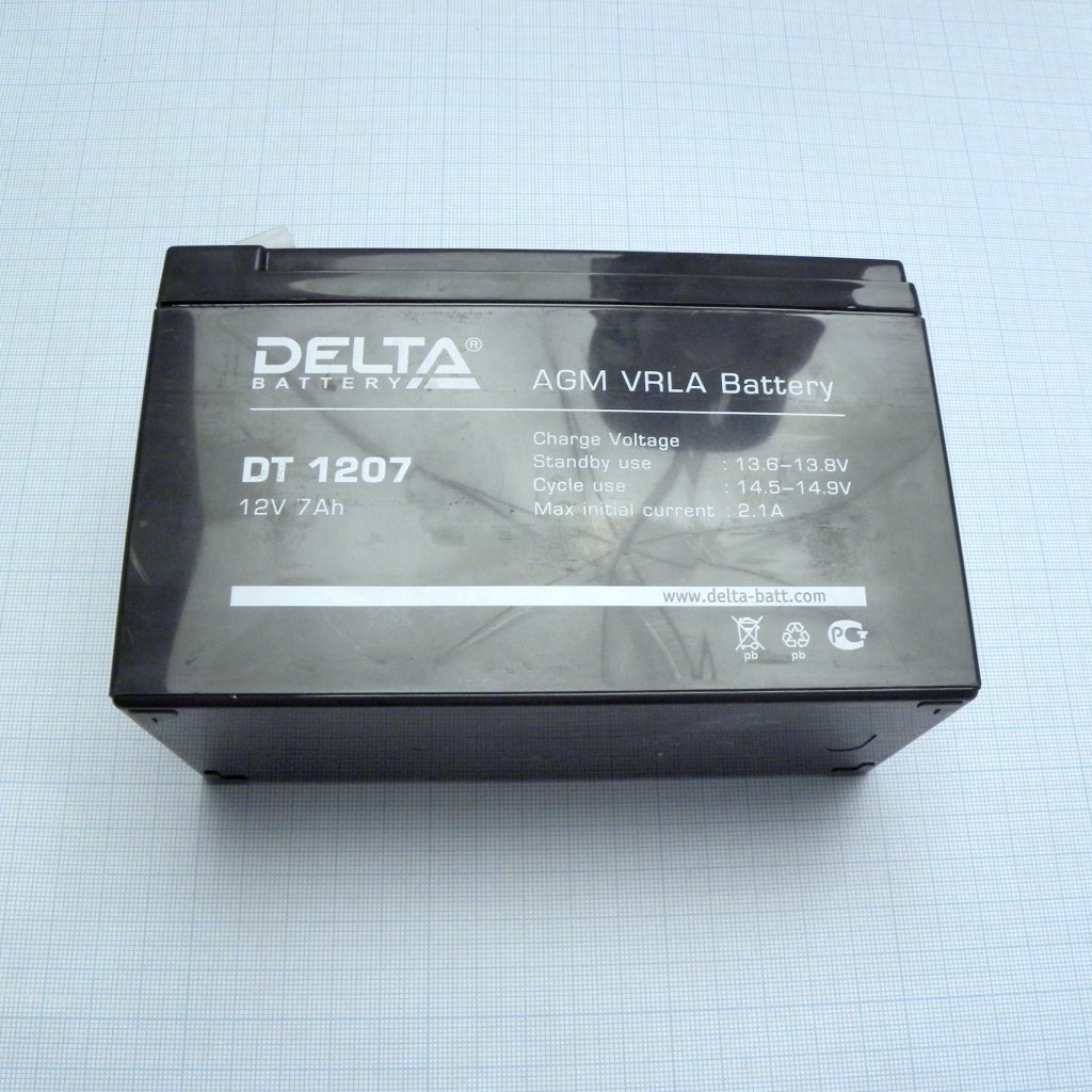 Аккумуляторные батареи DT 1207 DELTA