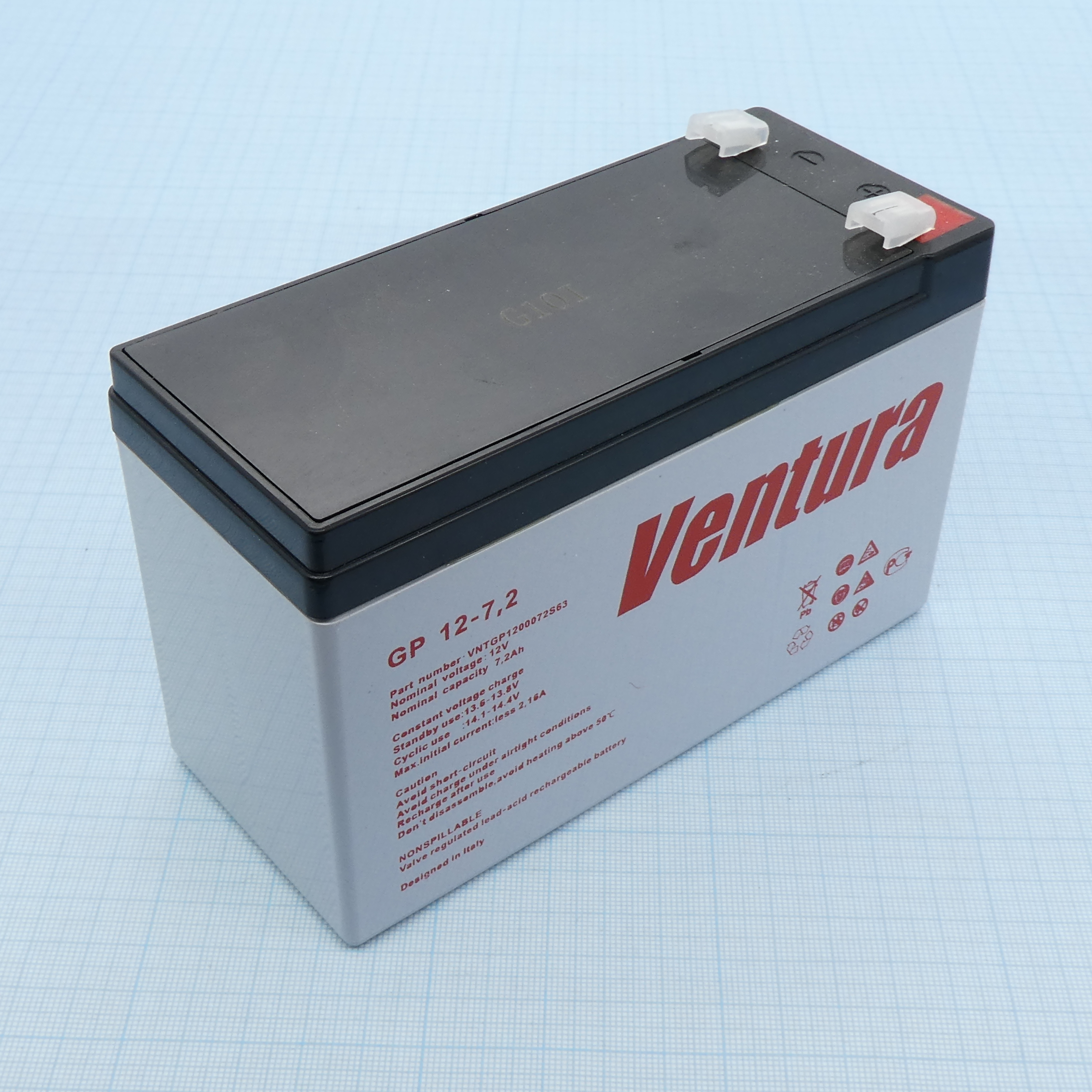 Аккумуляторные батареи GP 12-7.2 (F2) Ventura