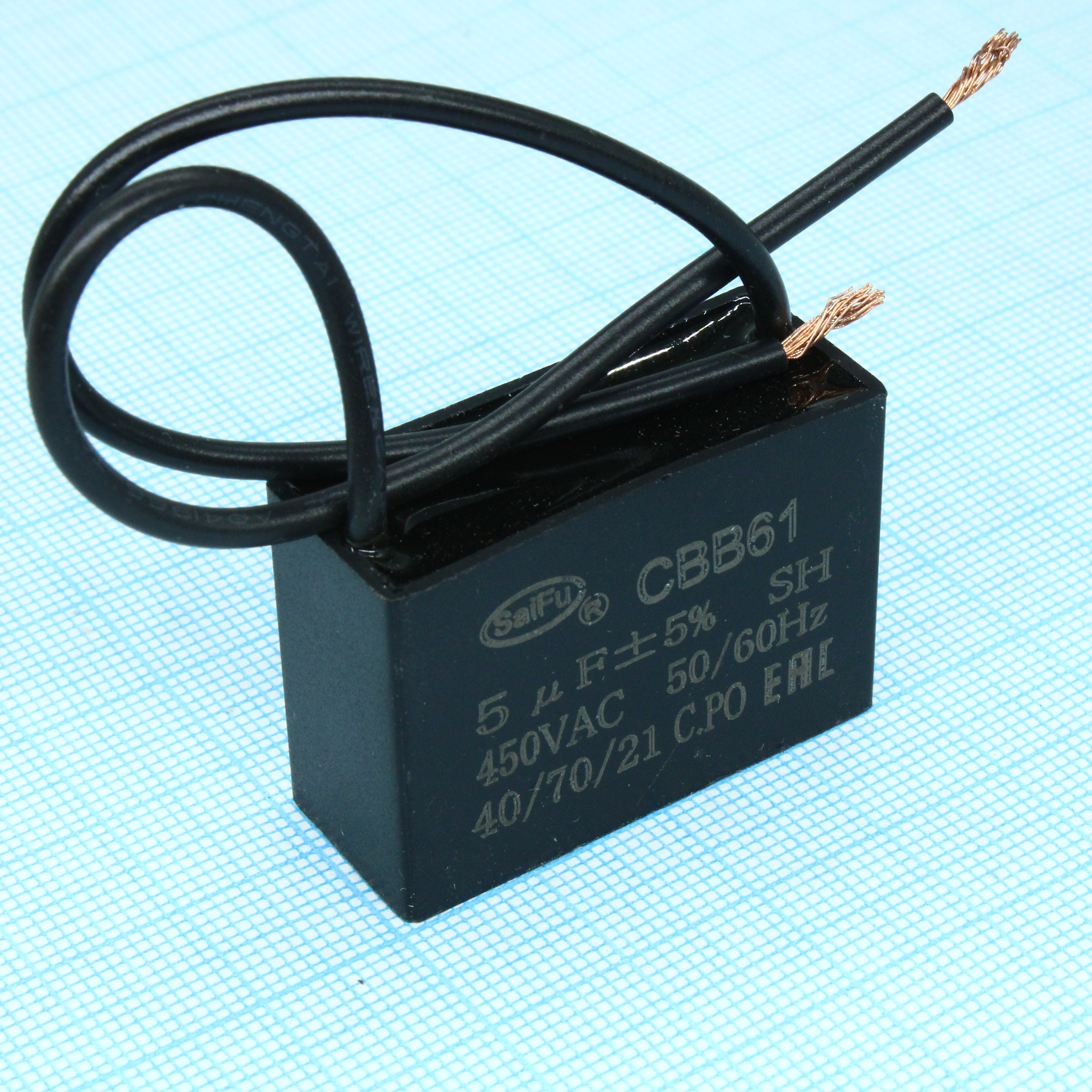 Пусковые конденсаторы CBB61   5UF  450V SAIFU
