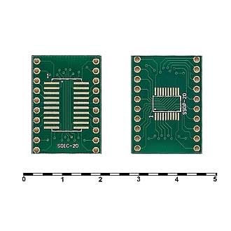 Панельки для микросхем Плата SOIC-20 и SSOP-20 RUICHI Панельки для микросхем Плата SOIC-20 и SSOP-20 RUICHI