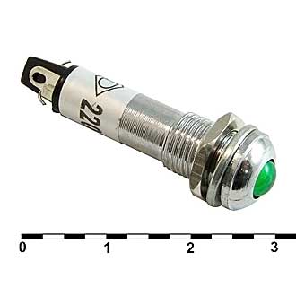 Лампочки неоновые в корпусе N-706-1-G  220V   Лампочки неоновые в корпусе N-706-1-G  220V