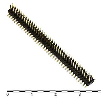Штыри и гнезда для плат 1.27мм PLLD1.27-80S H1=1.0 