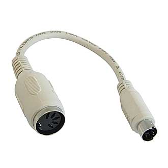 Переходные разъемы PC-PS/2 Mini DIN6M-DIN5F 0.15m 