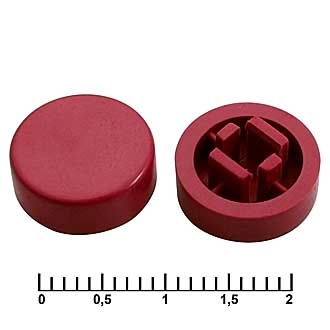 Колпачки для кнопок A37 Red 