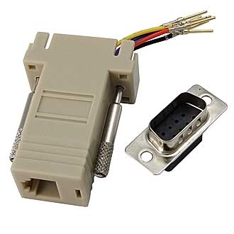 D-SUB переходники DB9M-RJ11  D-SUB переходники DB9M-RJ11