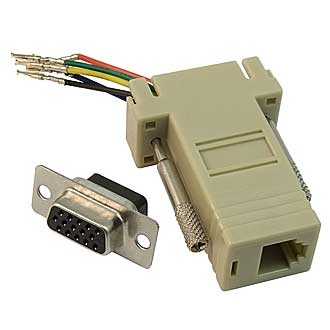 D-SUB переходники VGAF-RJ11  D-SUB переходники VGAF-RJ11