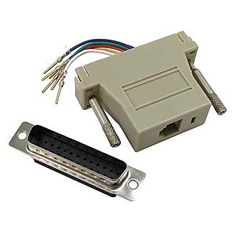 D-SUB переходники DB25M-RJ11  D-SUB переходники DB25M-RJ11