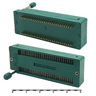 Панельки для микросхем SCZP-56 gold 1.778 mm 
