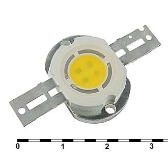 Светодиоды мощные 5W 7V 350Lm White 