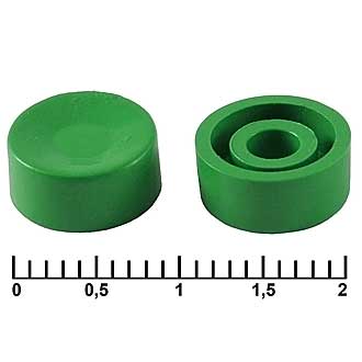 Колпачки для кнопок A17 Green 